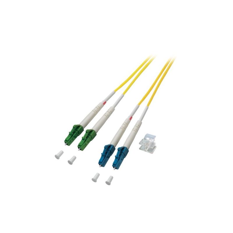 OS2 duplex fibre optic cable LC/APC-LC 1m