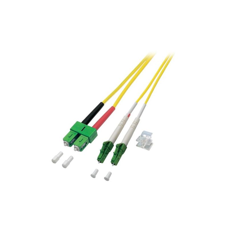 OS2 duplex fibre optic cable LC/APC-SC/APC 0,50m