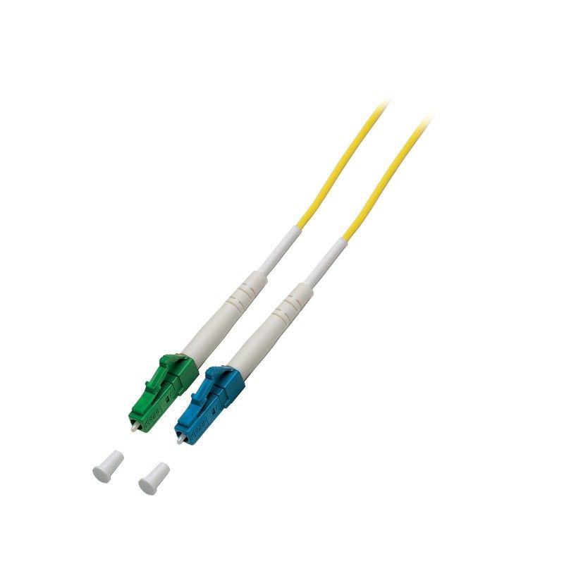 OS2 simplex fibre optic cable LC/APC-LC 1m