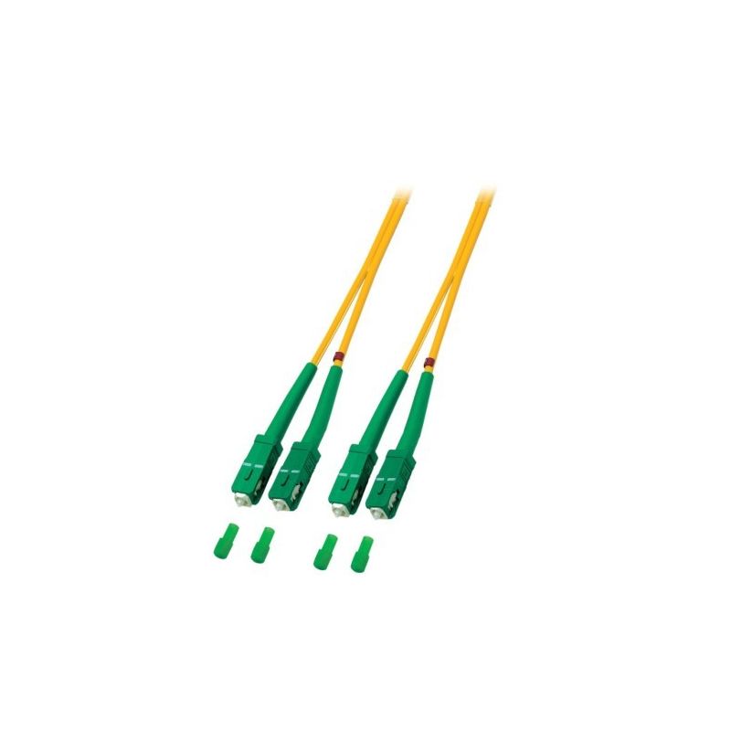 OS2 duplex fibre optic cable SC/APC-SC/APC 0,50m