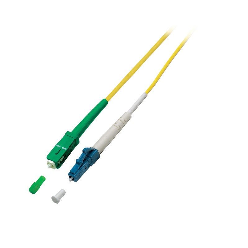 2m Singlemode Simplex Fiber Optic Cable 9/125 SC/APC to SC/APC