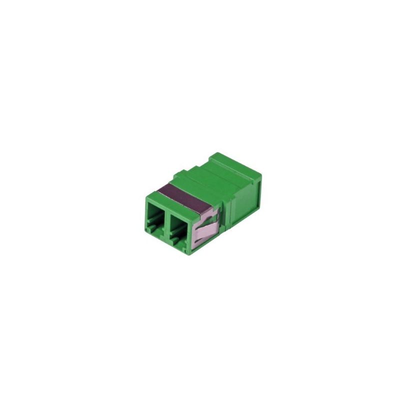 Singlemode keystone coupling LC-LC duplex green