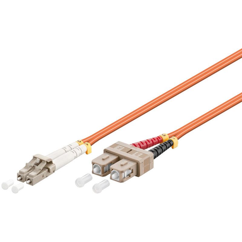 Fibre optic cable LC-SC OM2 1m