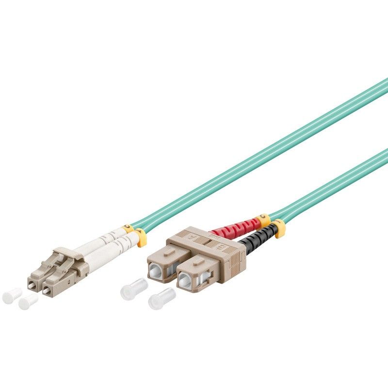 Fibre optic cable LC-SC OM3 1m