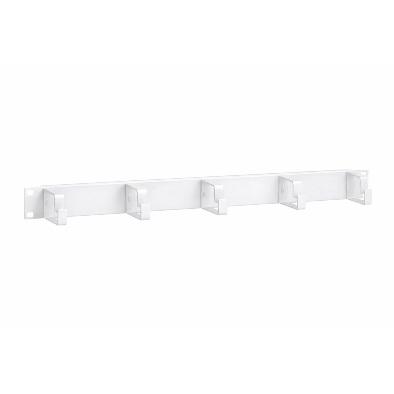 1U 19 inch metal cable tray - white