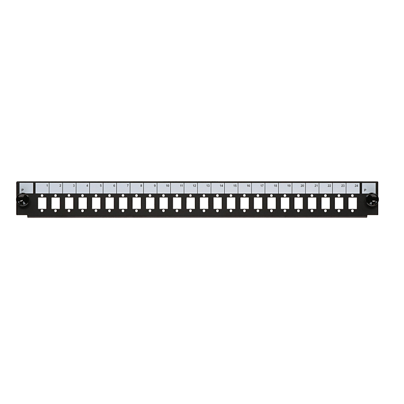 Front LC/SC/E2000 24-port panel suitable for universal fiber optic tray