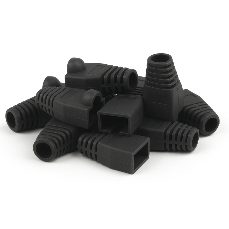 DANICOM RJ45 Cable Boot Black -10 piece
