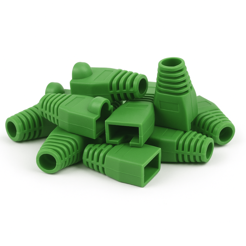 DANICOM RJ45 Cable Boot Green -10 pieces