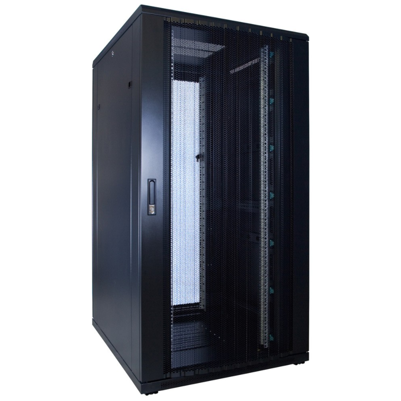 32U server rack with perforated door 800x1200x1600mm (WxDxH)