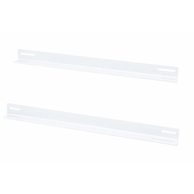 L-section 2-pack suitable for 450mm deep wall mount server racks - white