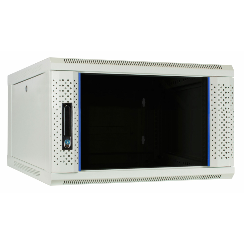 4U white wall mount server rack with glass door 600x600x280mm (WxDxH)