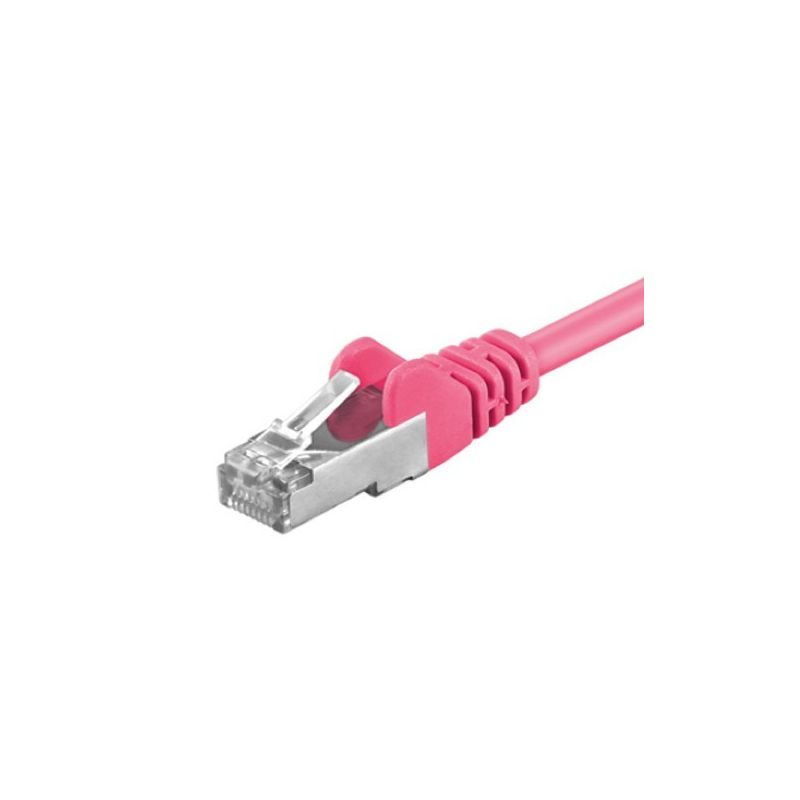 CAT5e FTP 0,25m pink