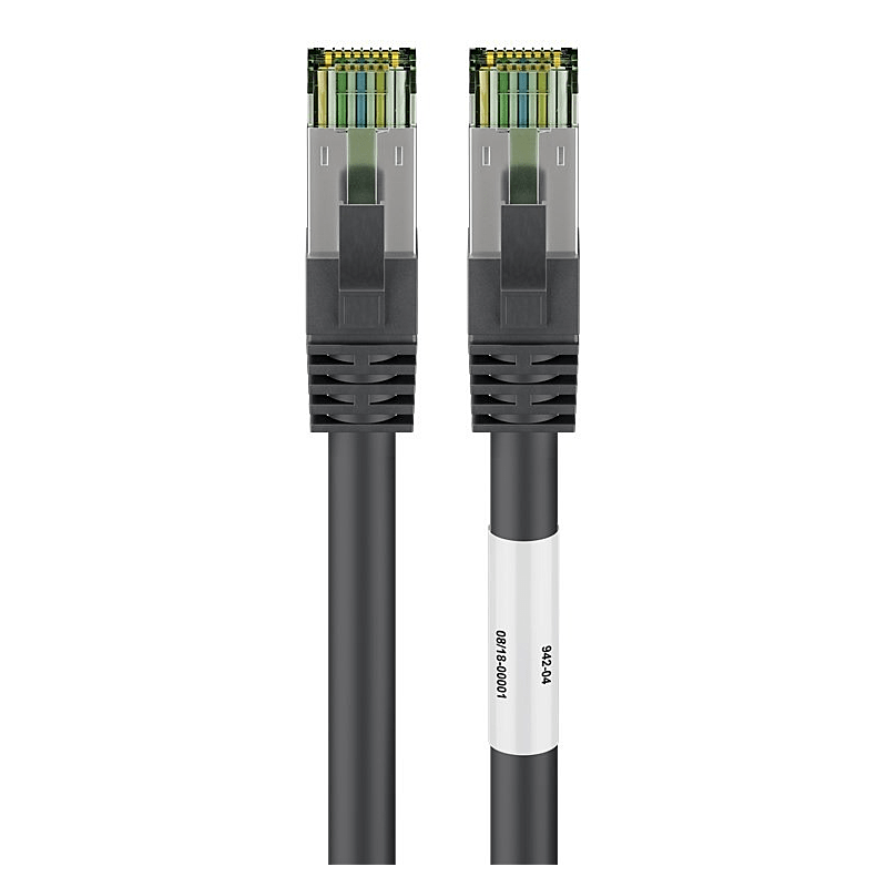 Cat8 S/FTP (PIMF) 0,25m black