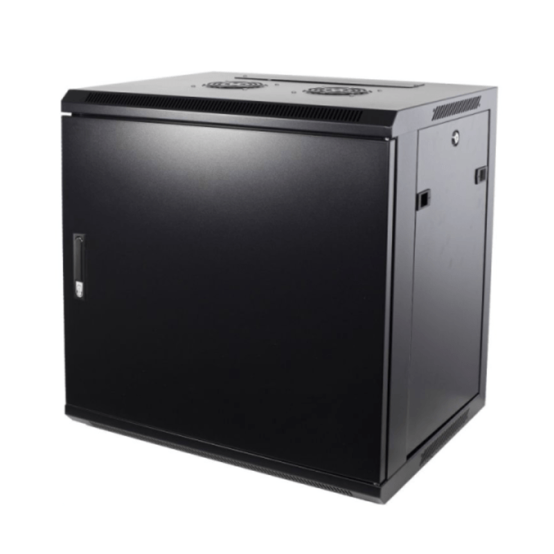 9U wall mount server rack with metal door 600x600x500mm (WxDxH)