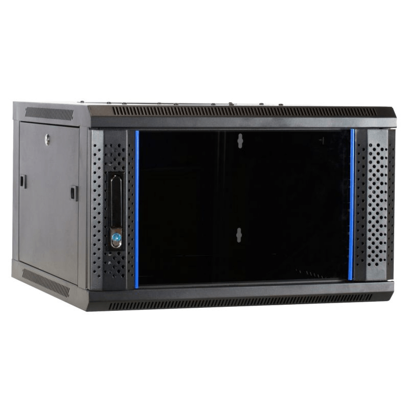 4U wall mount server rack with glass door 600x600x280mm (WxDxH)