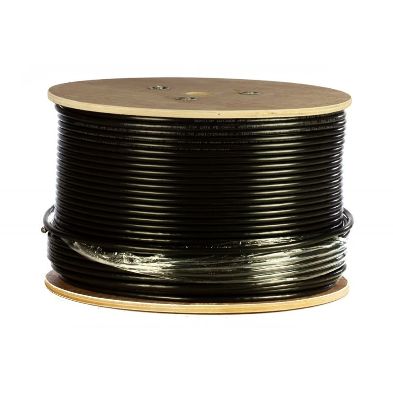 DANICOM CAT6 FTP 305m outdoor cable on a reel solid - PE (Fca)