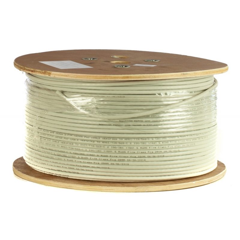 DANICOM CAT6A S/FTP 305m on a reel stranded -  LSZH (Fca)