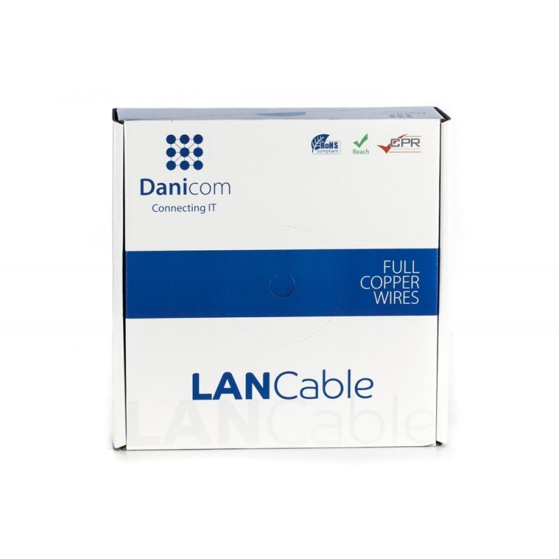 DANICOM CAT7 S/FTP 50m on a reel solid - LSZH (Eca)