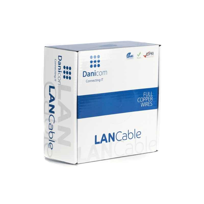 DANICOM CAT6 UTP 100m on a reel solid - LSZH (Dca)