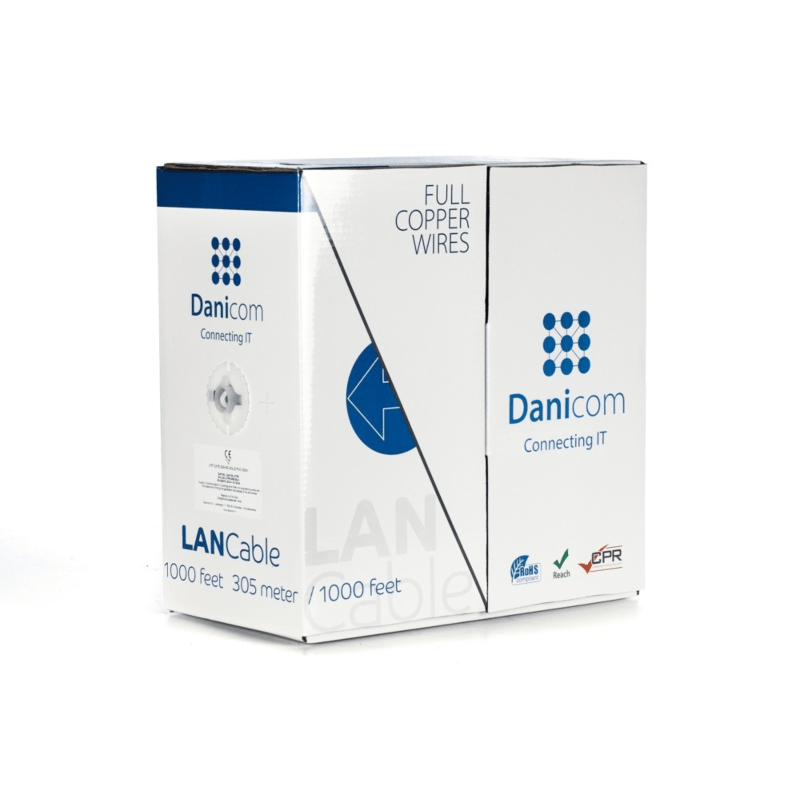 DANICOM CAT6 UTP 305m on a reel solid - LSZH (Dca)