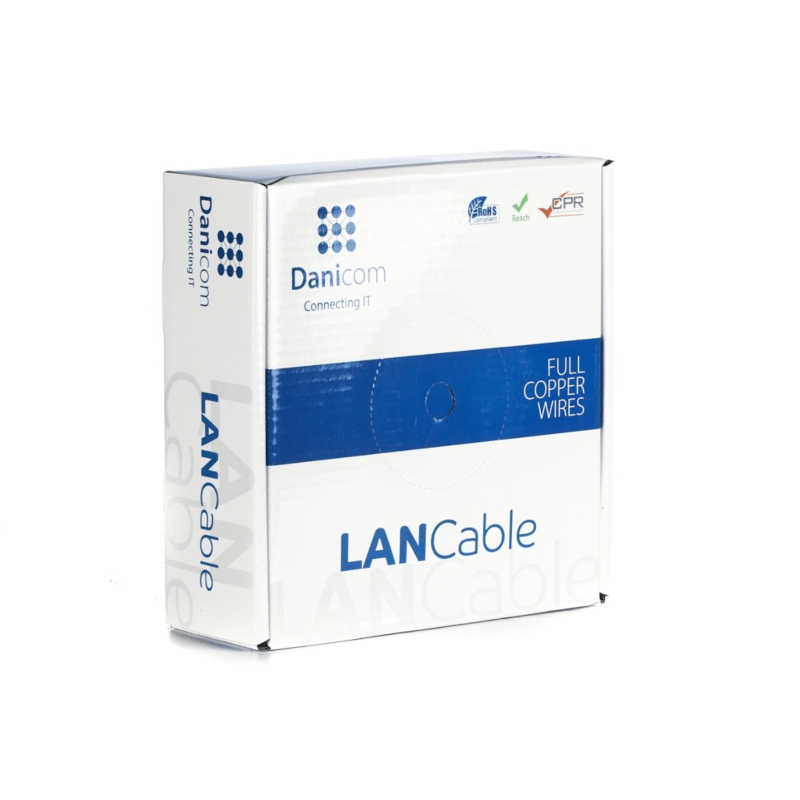 DANICOM CAT6A U/UTP 50m on a reel solid - LSZH (Dca)