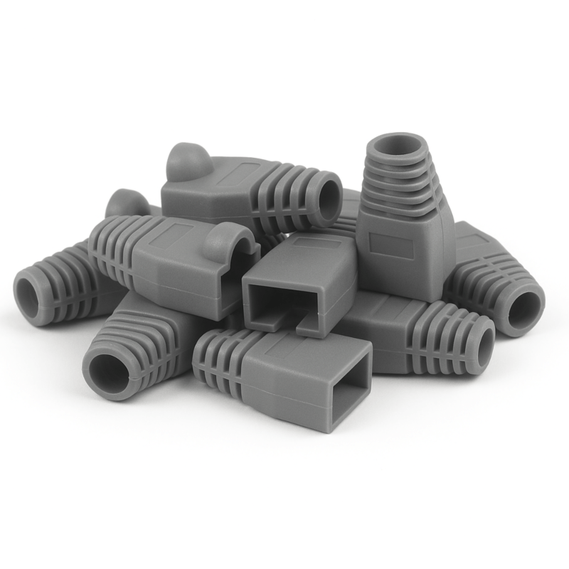 DANICOM RJ45 Cable Boot Grey Large - 10 pieces