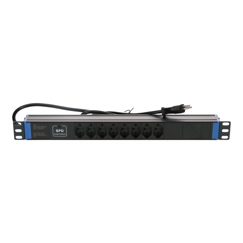Buy 19 inch Swiss power strip with Master Overload - 8 sockets?