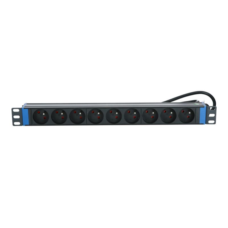 19 inch power strip with 9 sockets and pen earth