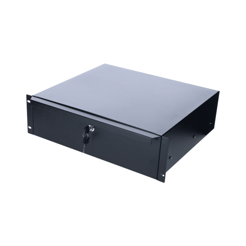 19 inch lockable metal drawer - 3U