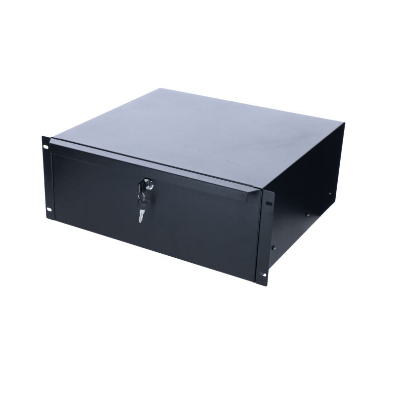 19 inch lockable metal drawer - 4U
