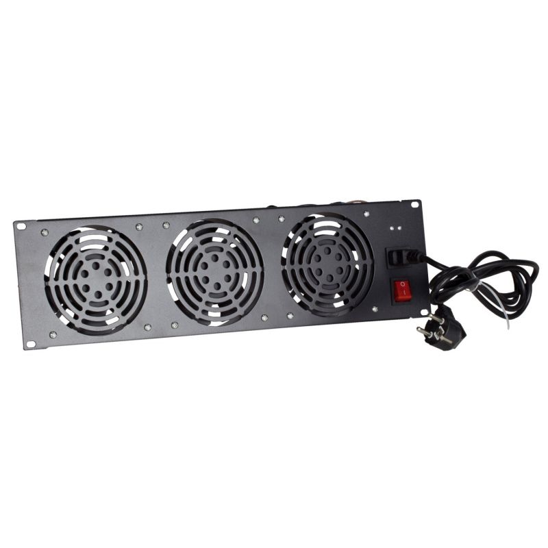 Fan set with 3 fans, suitable for installation between struts - 3U