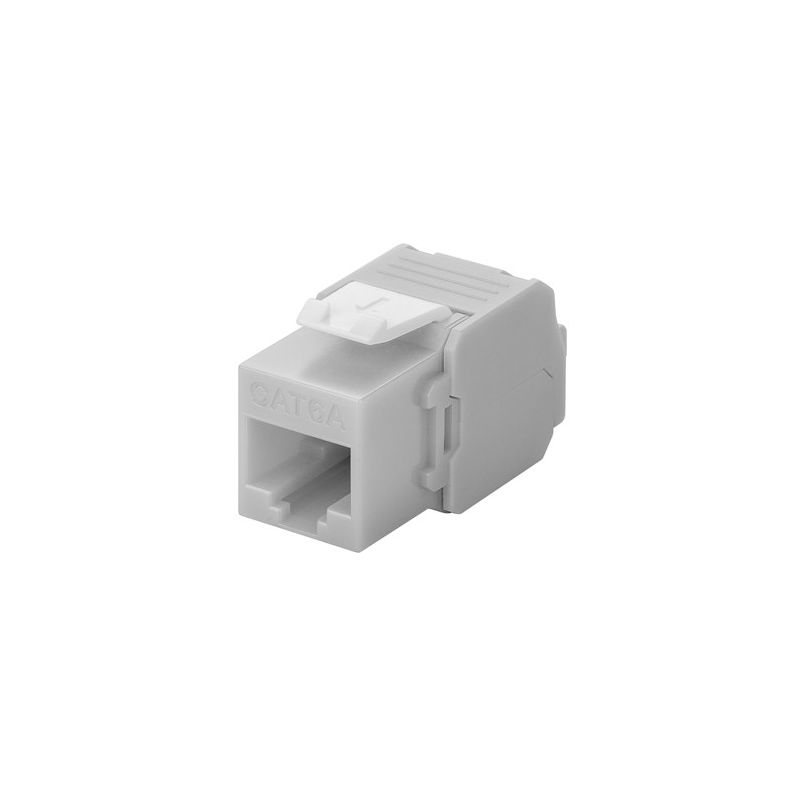 CAT6a UTP Keystone Connector - Toolless- grey