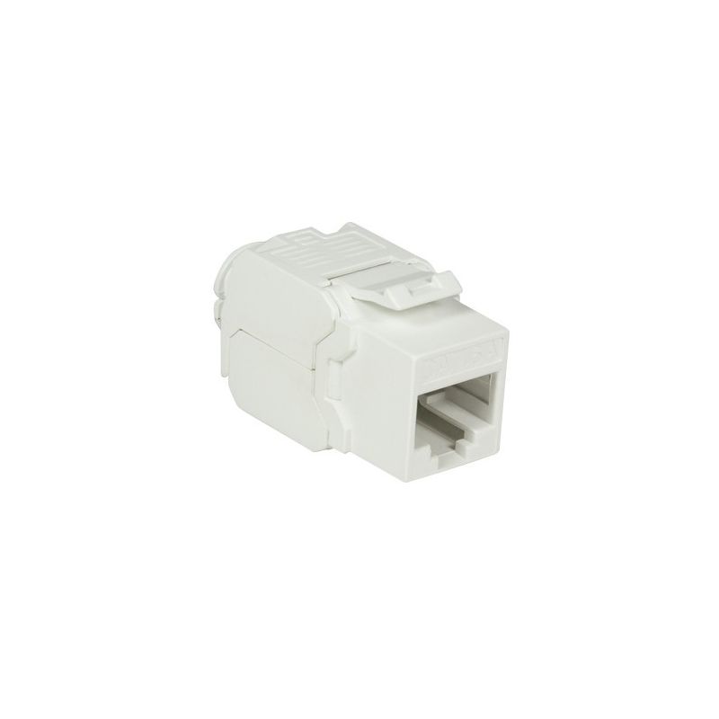 CAT6a UTP Keystone Connector - Toolless - White