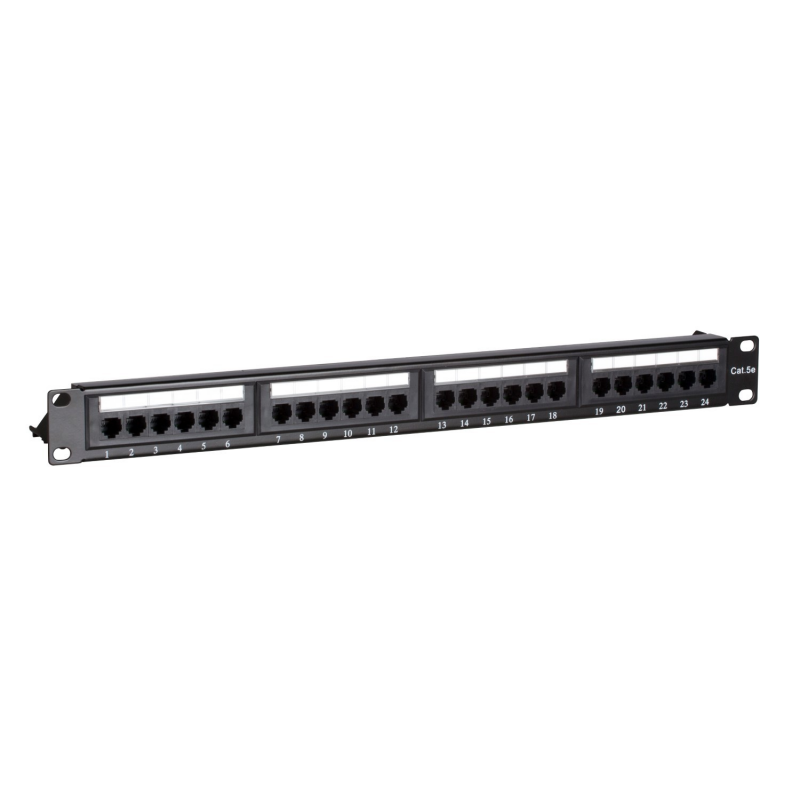 CAT5e UTP patch panel - 24 ports