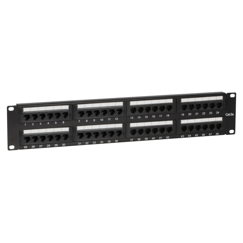 CAT5e UTP patch panel - 48 ports