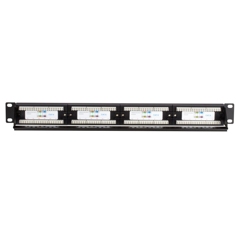 24 Port Cat 6 RJ45 Patch Panel Cat6 UTP Rackmount or Wallmount Cat.6 