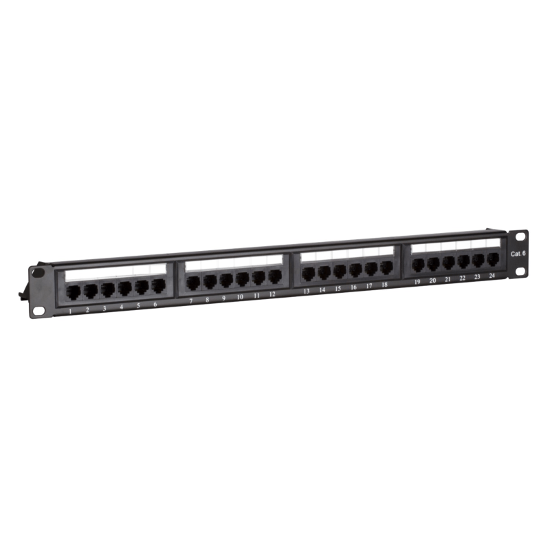CAT6 UTP patch panel - 24 ports