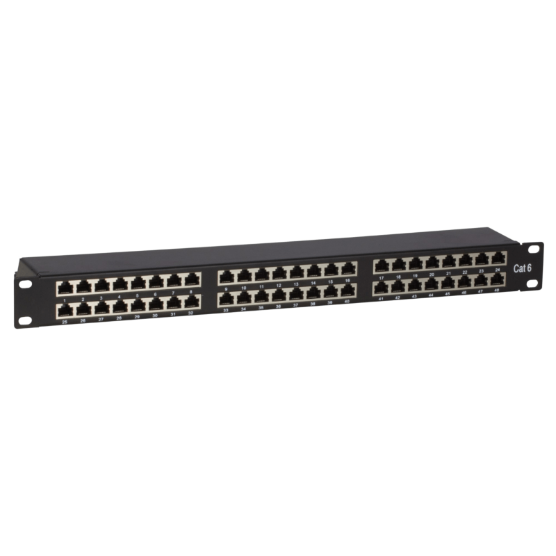 CAT6 FTP patch panel - 48 ports