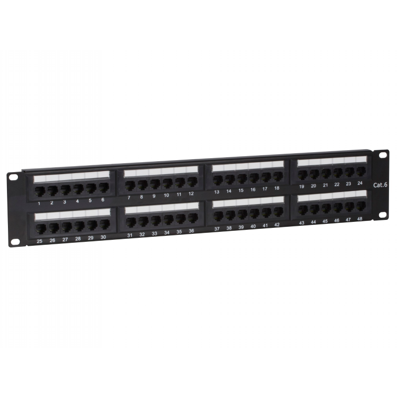 CAT6 UTP patch panel - 48 ports