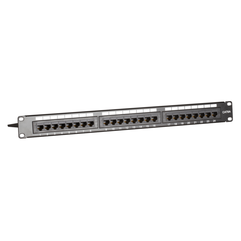 CAT6a UTP patch panel - 24 ports