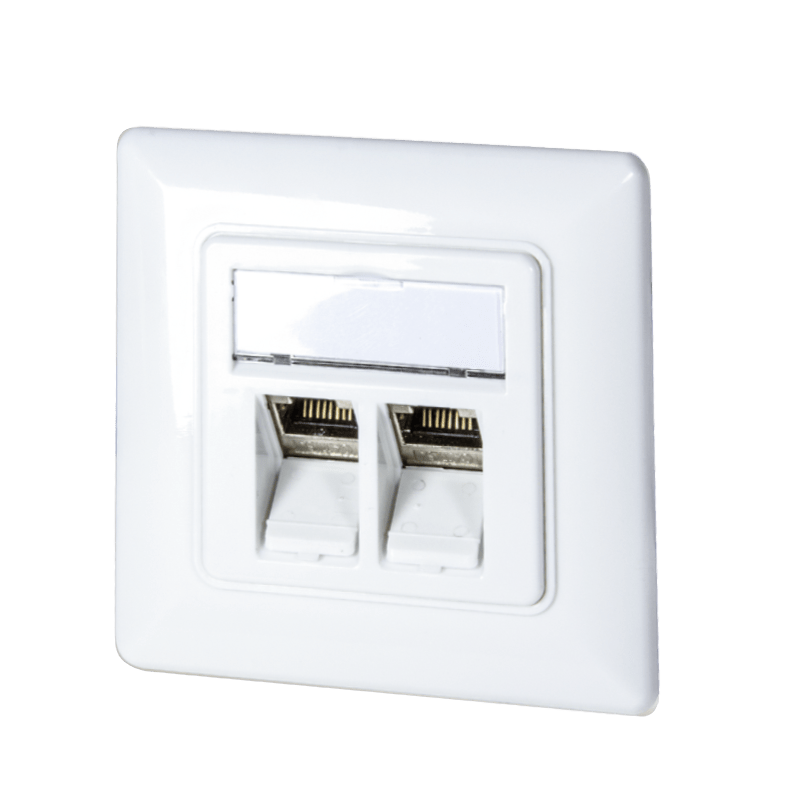 Keystone front panel, white