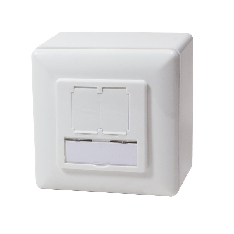 CAT5e UTP / STP surface-mount box, white