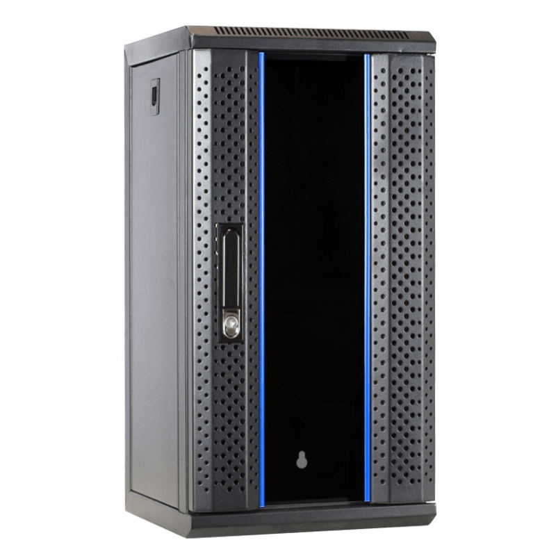 10 inch 12U server rack with glass door 370x450x618mm (WxDxH)