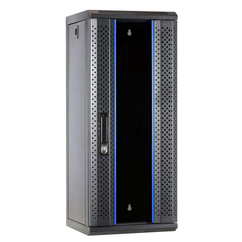 10 inch 15U server rack with glass door 370x450x752mm (WxDxH)