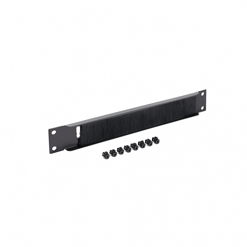Cable entry with brush attachment - 10 inch server racks
