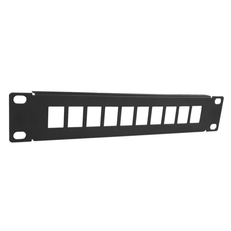 UTP patch panel for keystones - 10 ports