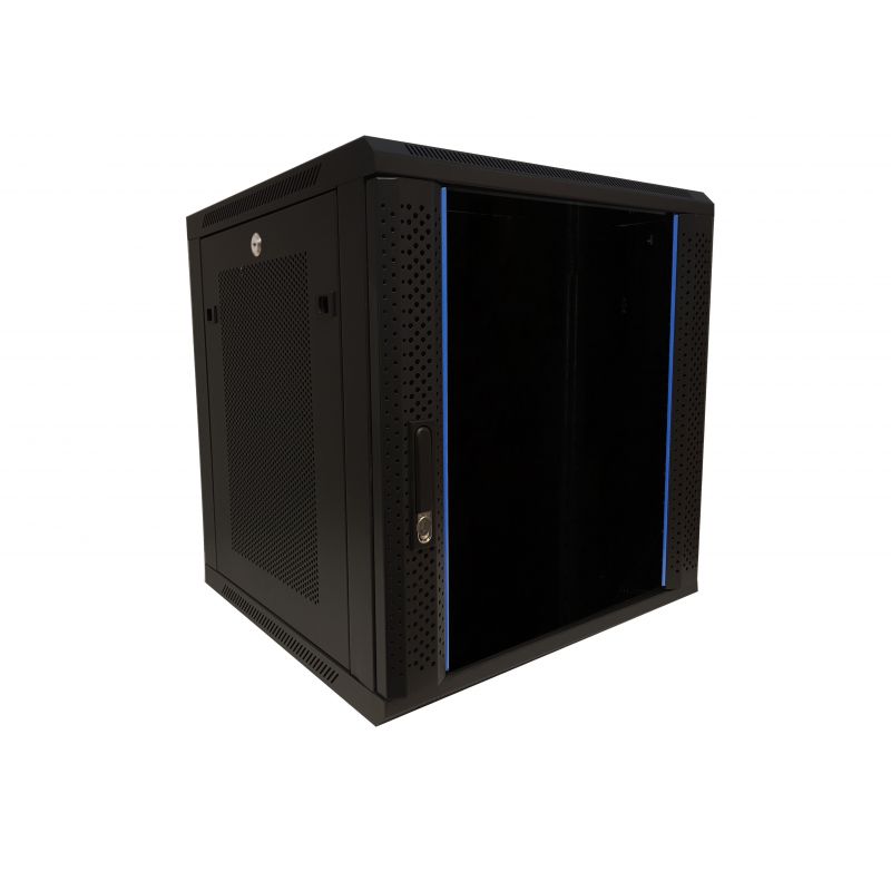 12U Server Rack Cabinet, Switch-Depth, Wall-Mount