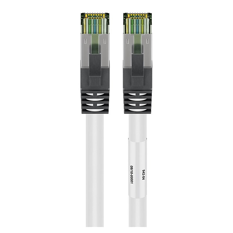 Cat8 S/FTP (PIMF) 0,25m white