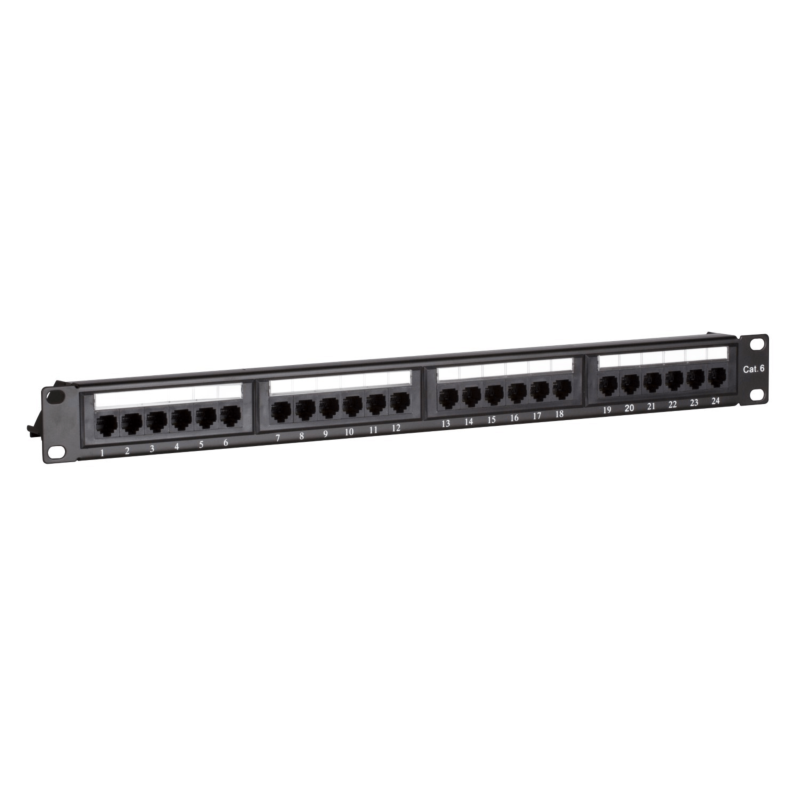 CAT6 UTP patch panel - 24 ports