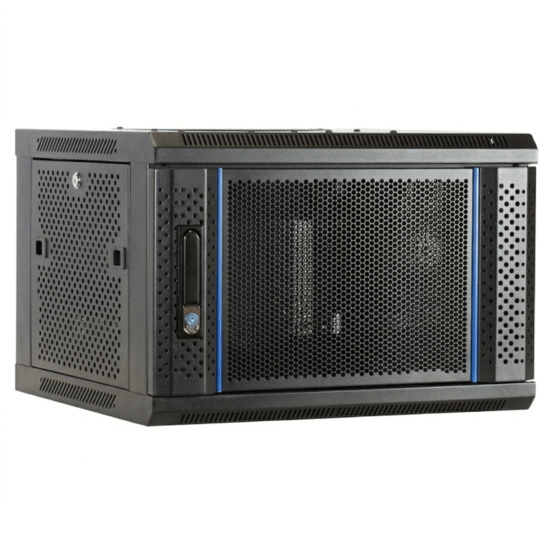 6U wall mount server rack with perforated door 600x450x368mm